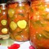 Огурцы в томатно-чесночной заливке